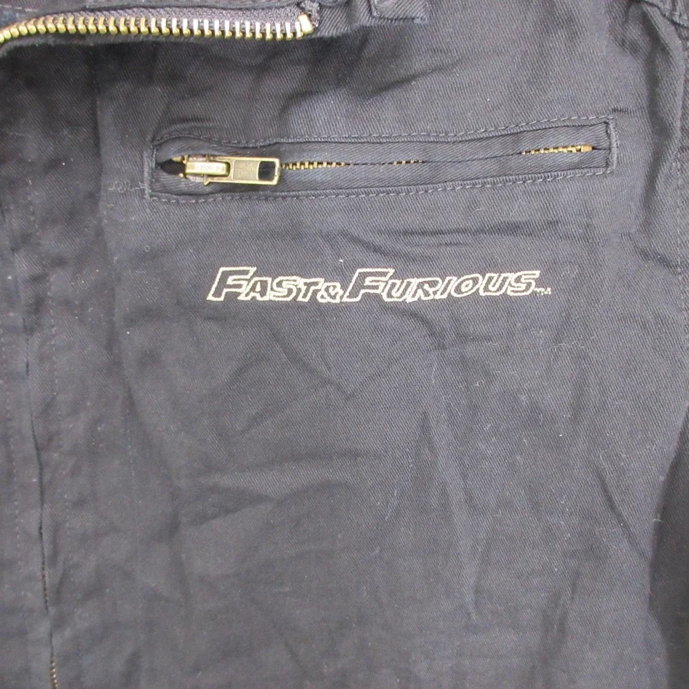 Universal Studios Fast & Furious Supercharged Jacket S Men Black Cotton Graphic